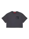 MAX&Co. Kids cotton cropped T-shirt - Black