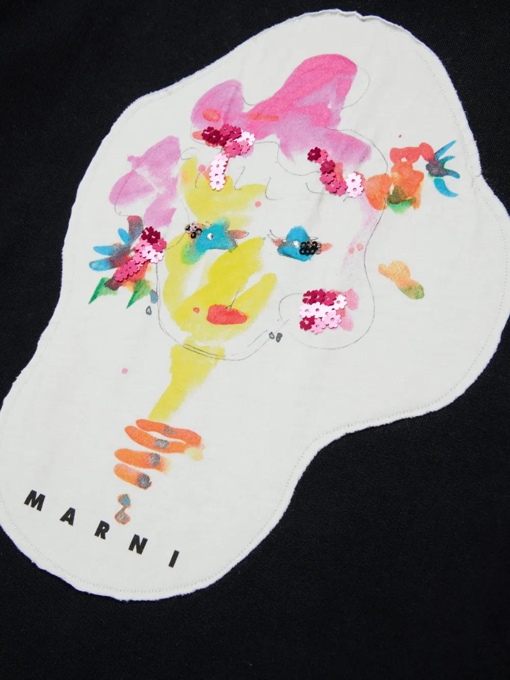 Marni Kids Sweater van katoen Zwart