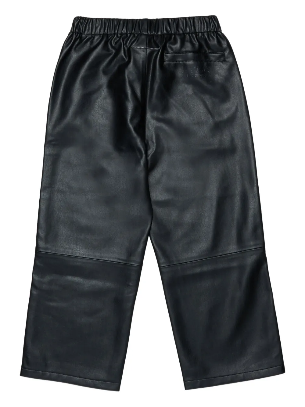 MM6 Maison Margiela Kids elastic-waist zip-pocket trousers Zwart