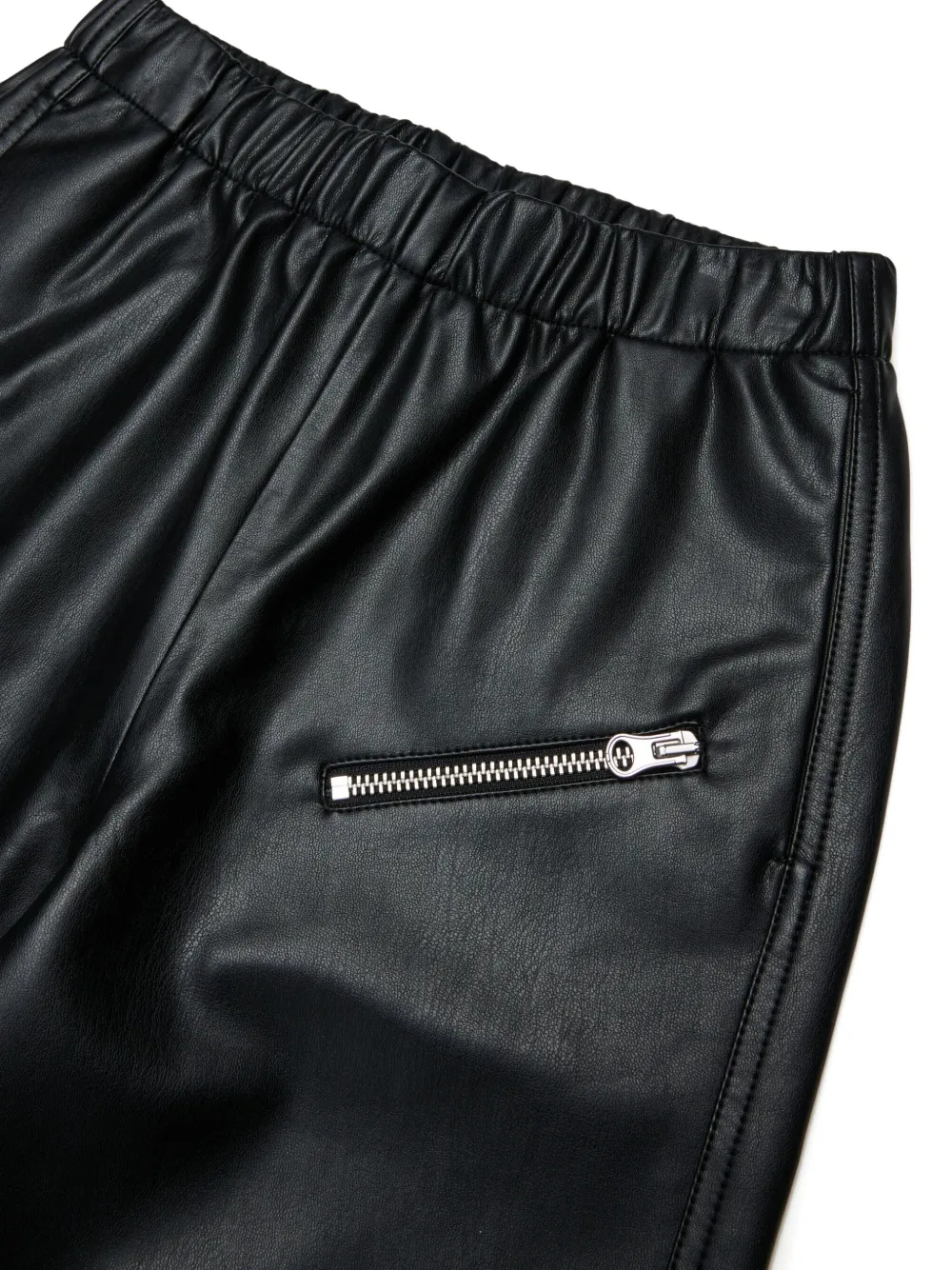 MM6 Maison Margiela Kids elastic-waist zip-pocket trousers Zwart