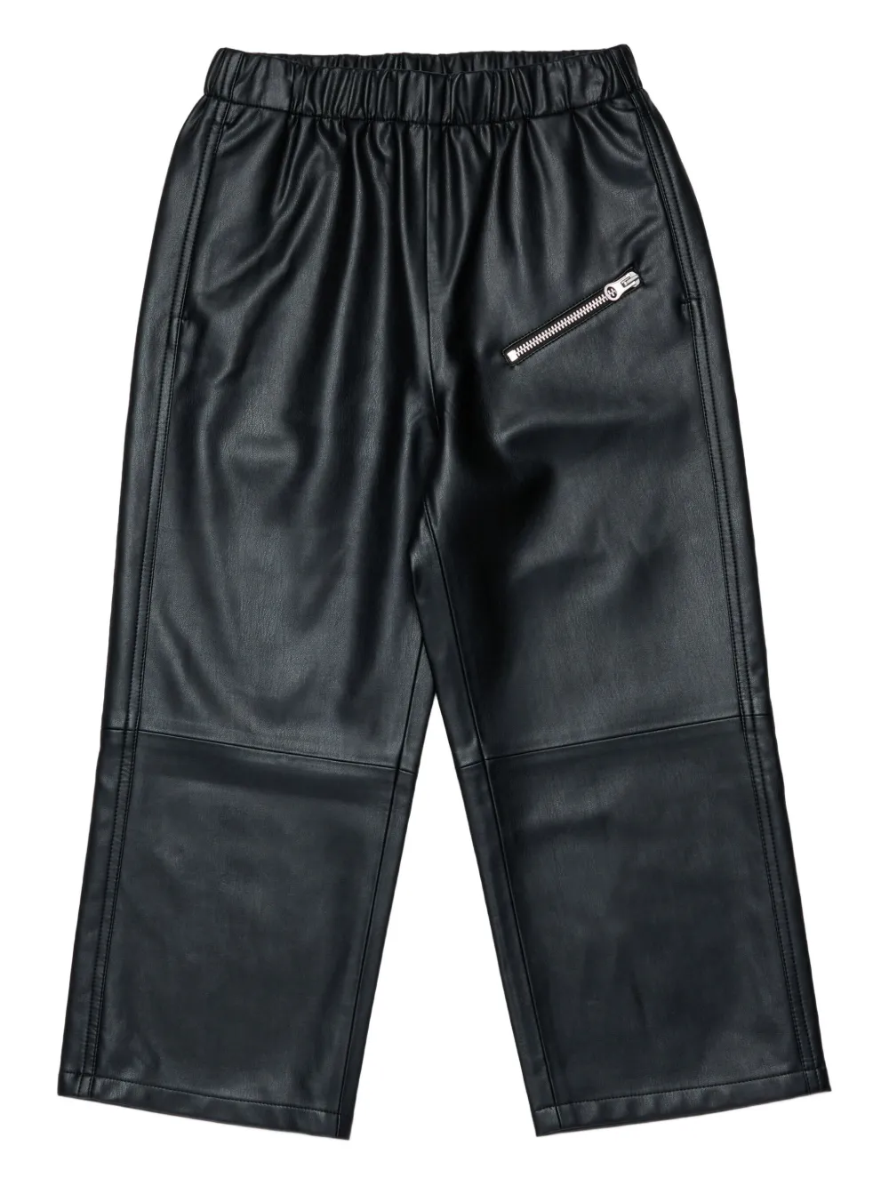 MM6 Maison Margiela Kids elastic-waist zip-pocket trousers Zwart