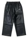 MM6 Maison Margiela Kids elastic-waist zip-pocket trousers - Black