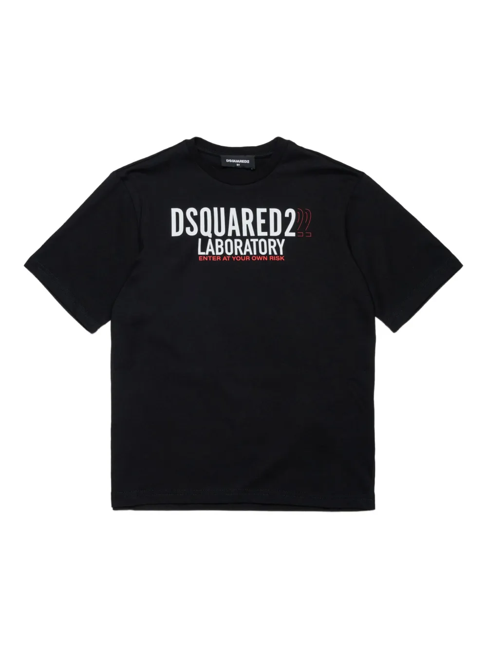DSQUARED2 KIDS graphic-print cotton T-shirt Zwart