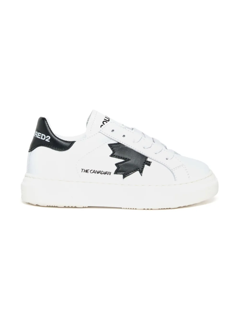 DSQUARED2 KIDS maple-leaf leather trainers | Teen Boy Shoes | Image 2