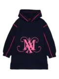 MAX&Co. Kids monogrammed hoodie dress - Black
