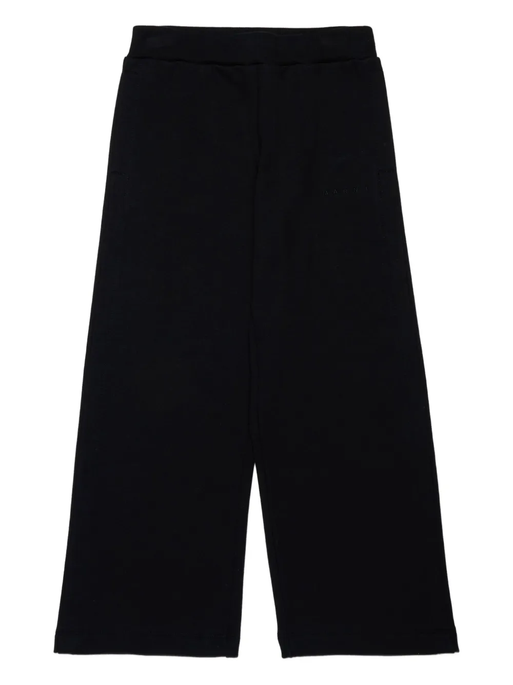 Marni Kids Broek met geborduurd logo Zwart