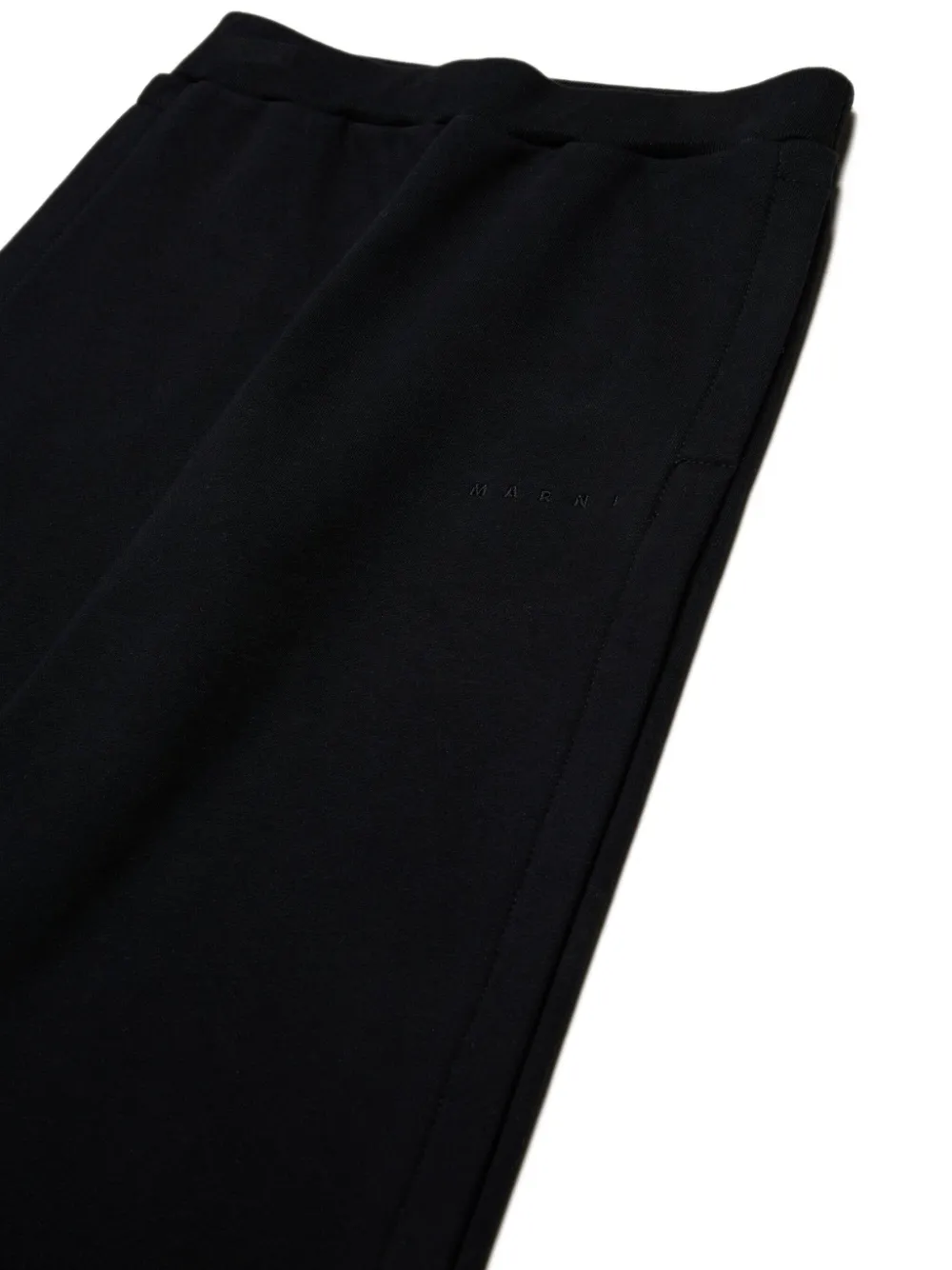 Marni Kids Broek met geborduurd logo Zwart