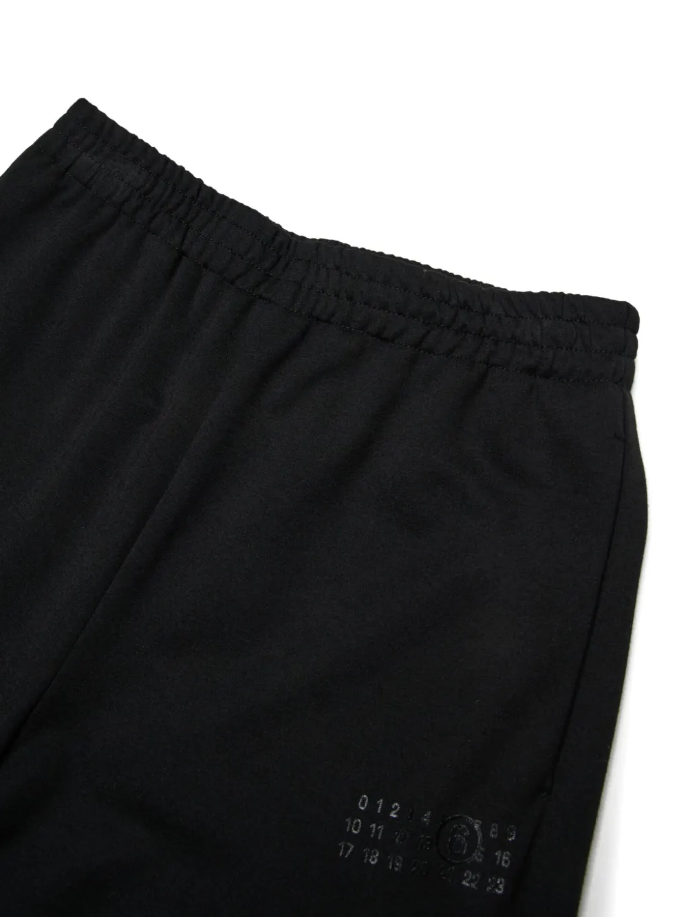 MM6 Maison Margiela Kids Trainingsbroek met wijde pijpen Zwart