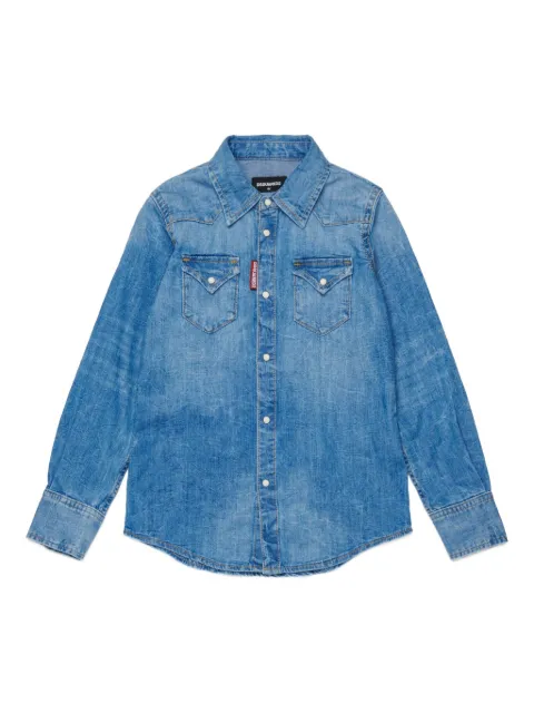 DSQUARED2 KIDS double-pocket denim shirt