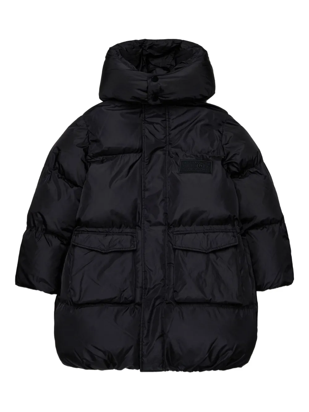 MM6 Maison Margiela Kids Numbers-motif padded jacket Zwart