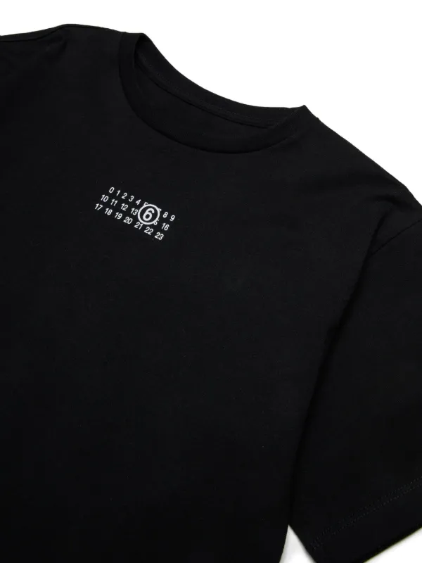MM6 Maison Margiela Kids コットン Tシャツ | ブラック | FARFETCH JP