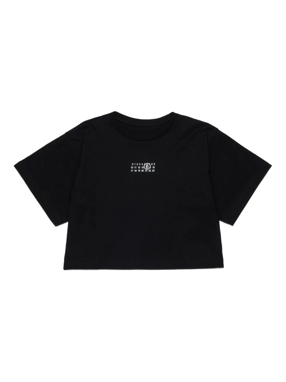 MM6 Maison Margiela Kids Katoenen T-shirt Zwart