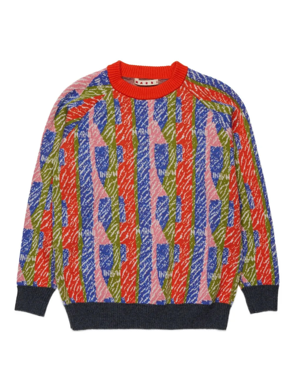 Marni Kids Intarsia trui Roze