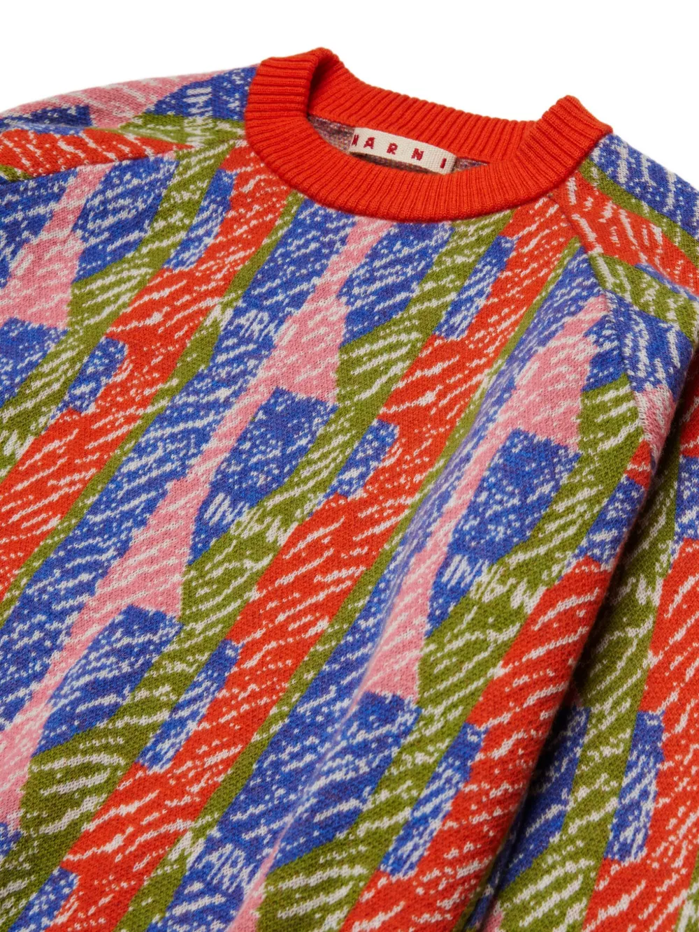Marni Kids Intarsia trui Roze
