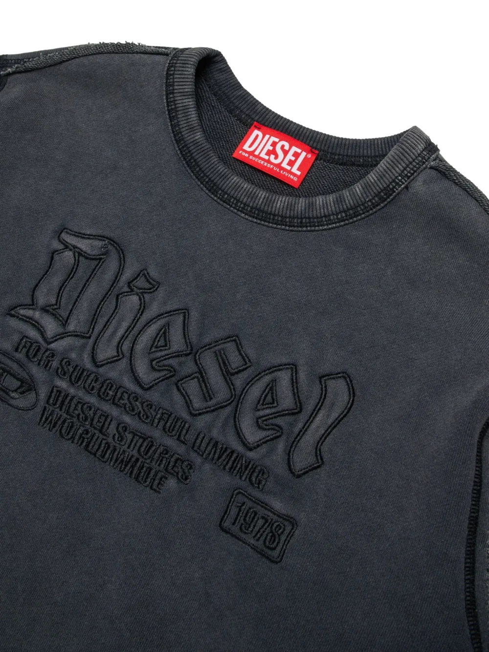 Diesel Kids S-Boxt sweater Zwart