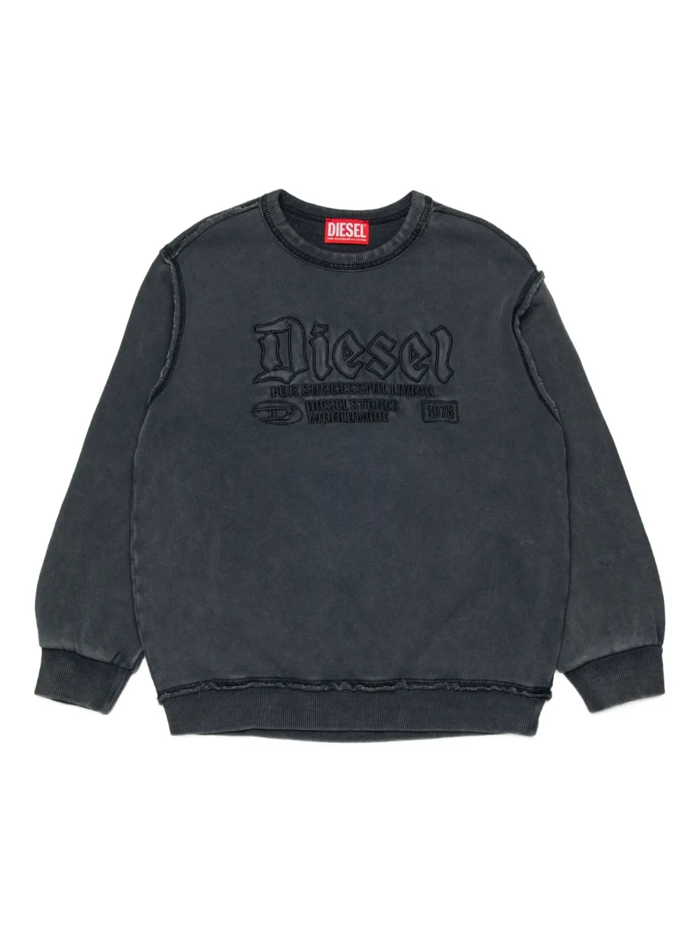 Diesel Kids S-Boxt sweater Zwart