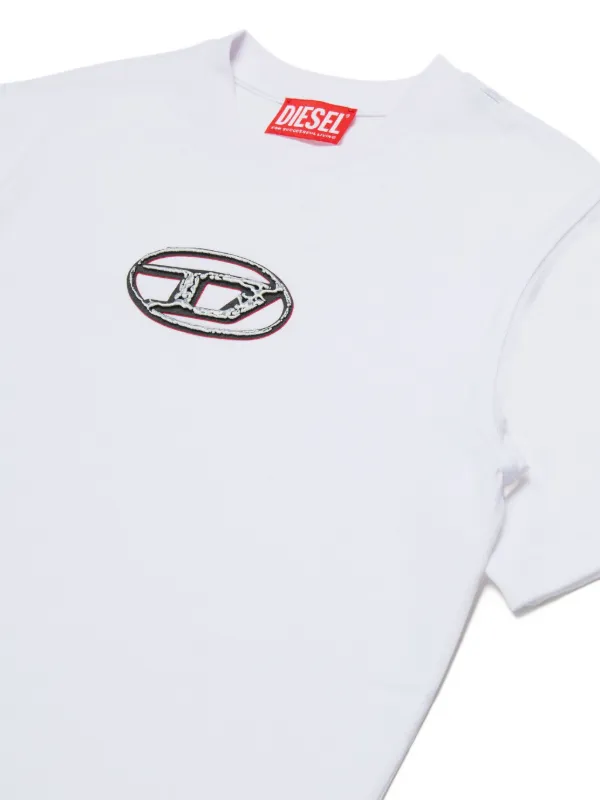 Diesel Kids Oval D T-shirt | White | FARFETCH