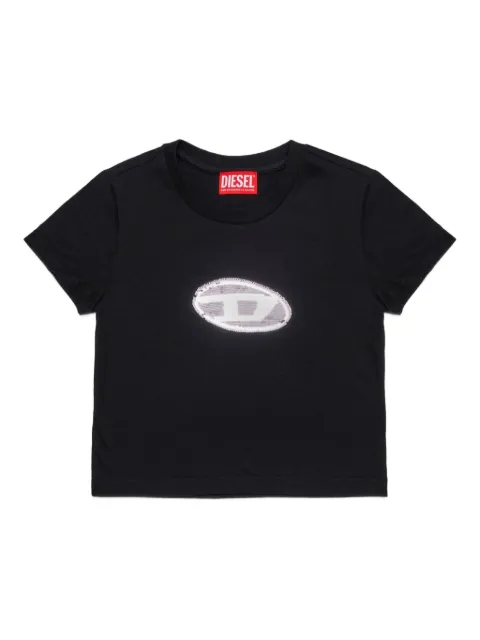 Diesel Kids تيشيرت مزين بترتر