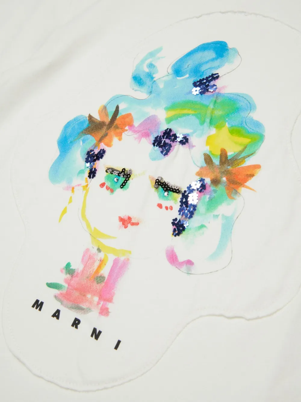 Marni Kids Katoenen T-shirt Wit