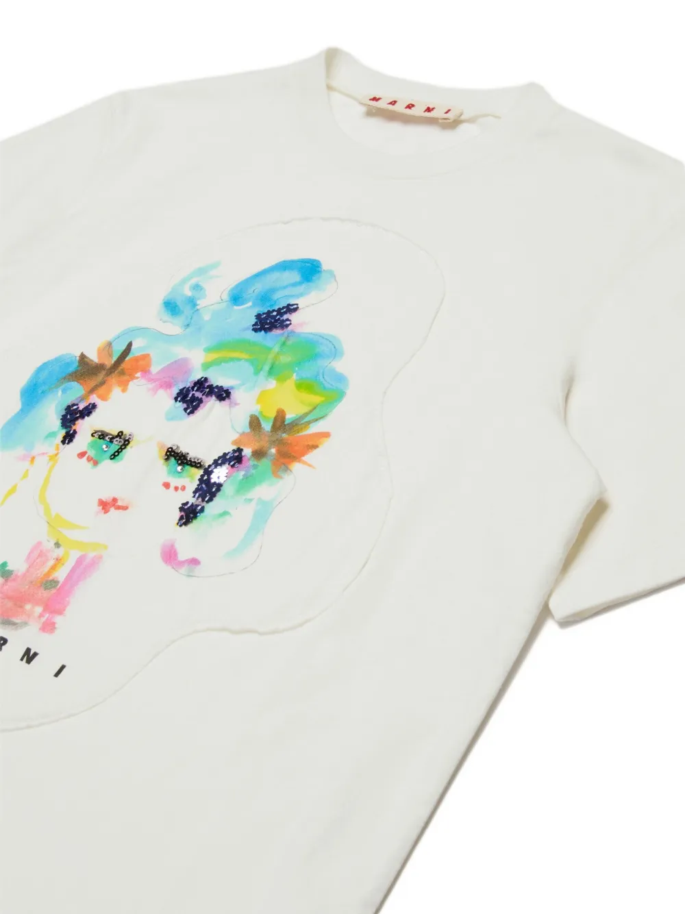 Marni Kids Katoenen T-shirt Wit