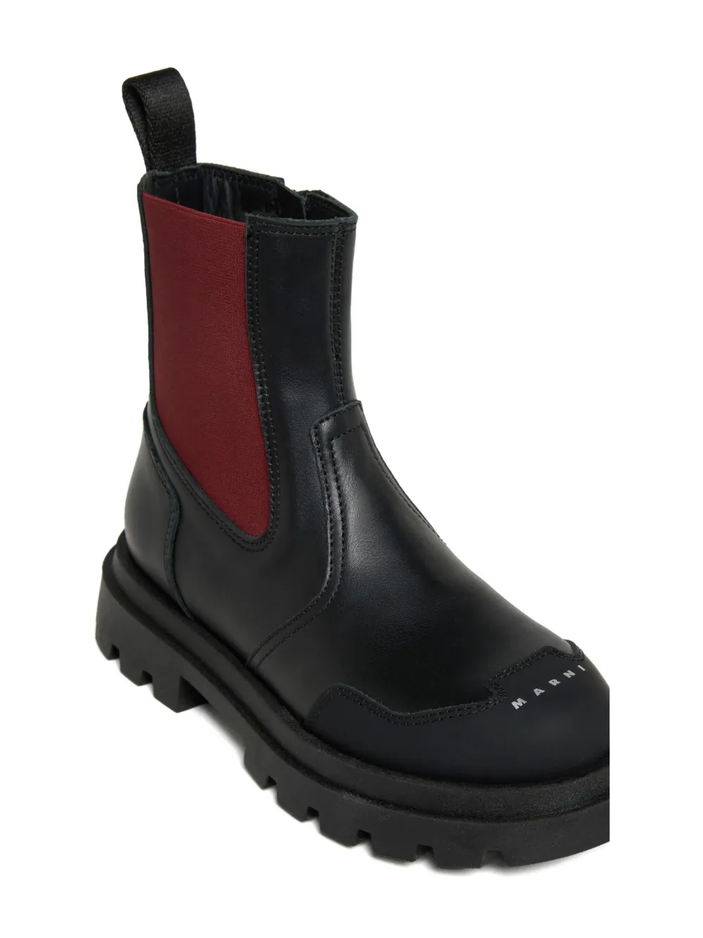 Marni Kids elastic-panelled ankle boots Black