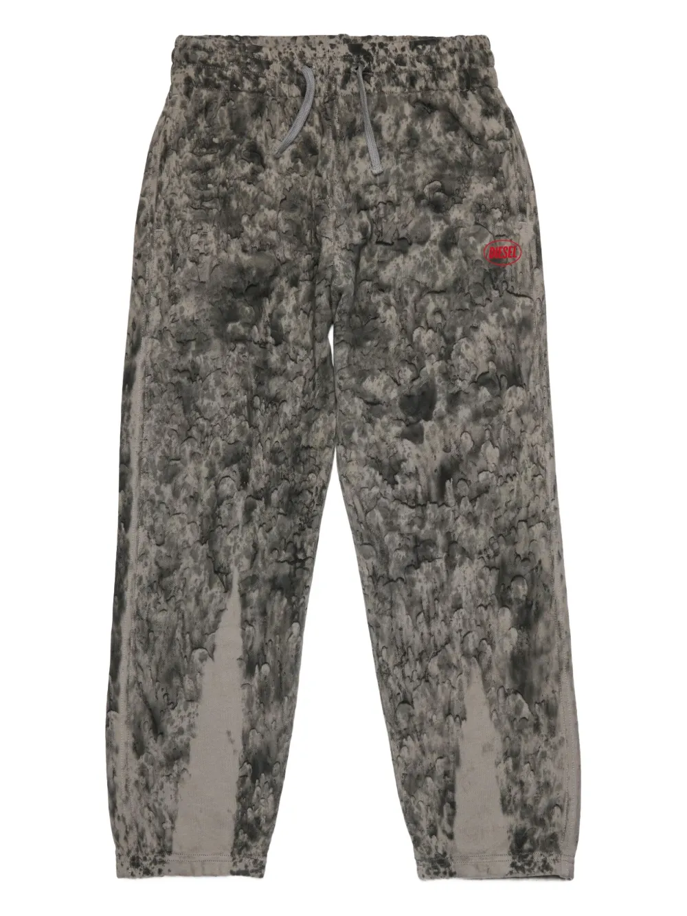 Diesel Kids Katoenen trainingsbroek Grijs
