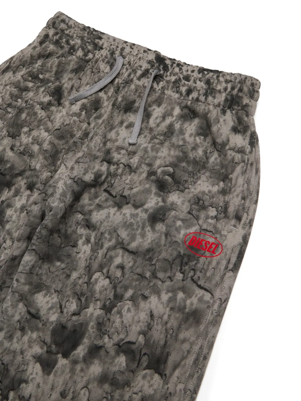 Diesel Kids Katoenen trainingsbroek Grijs