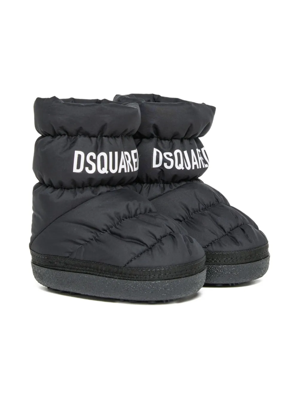 DSQUARED2 KIDS quilted logo-lettering boots | Black | Image 1