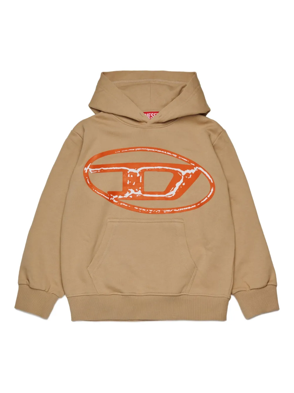 Diesel Kids Oval D hoodie Bruin