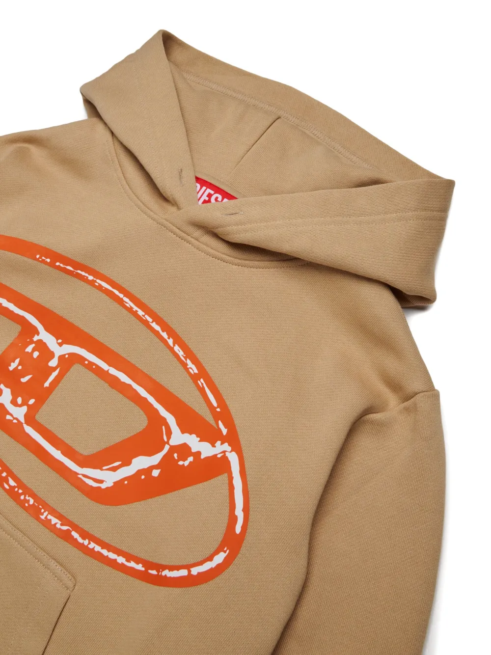Diesel Kids Oval D hoodie Bruin