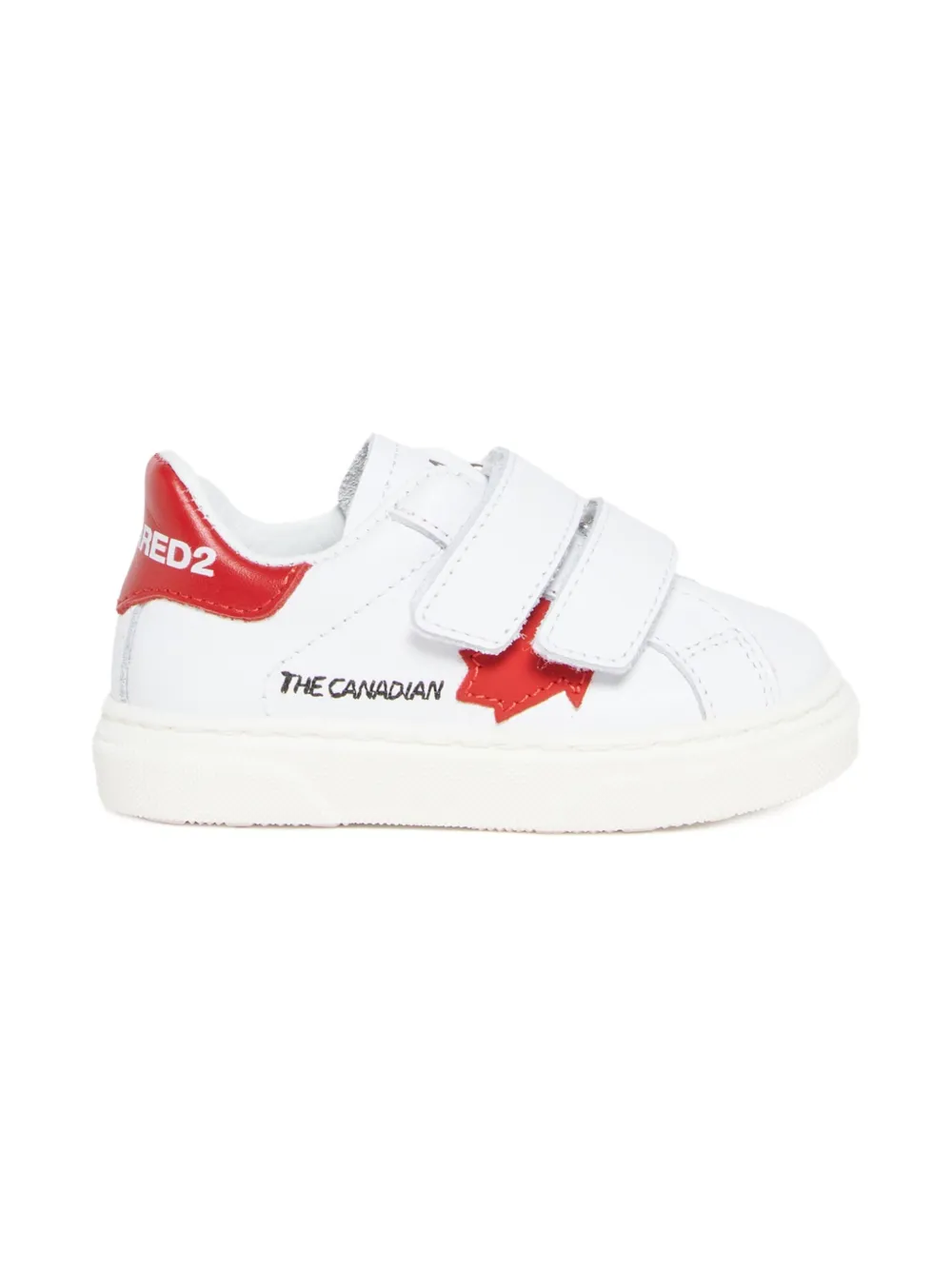 DSQUARED2 KIDS star-embellished double-strap sneakers | White | Image 1
