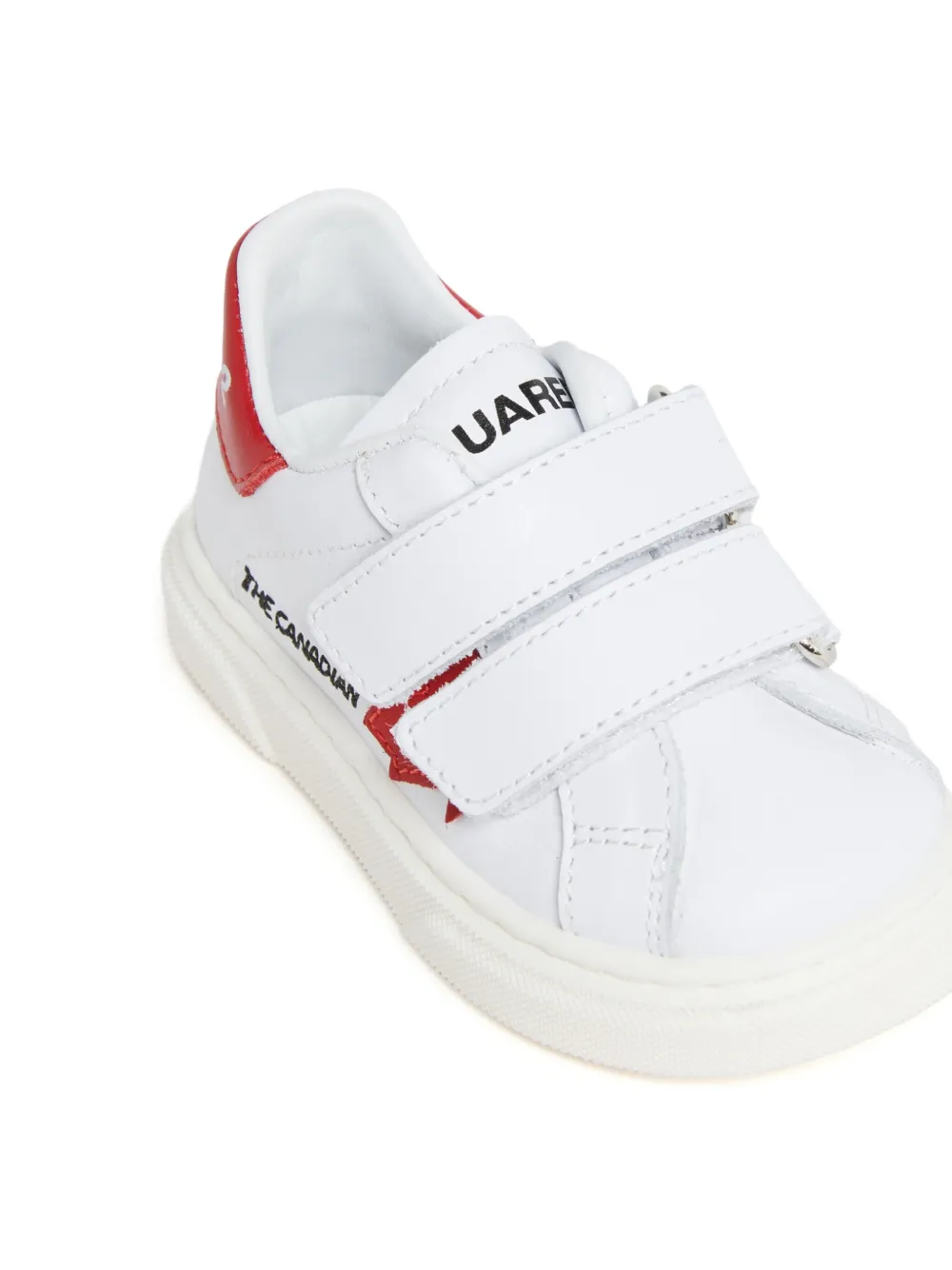 DSQUARED2 KIDS star-embellished double-strap sneakers White
