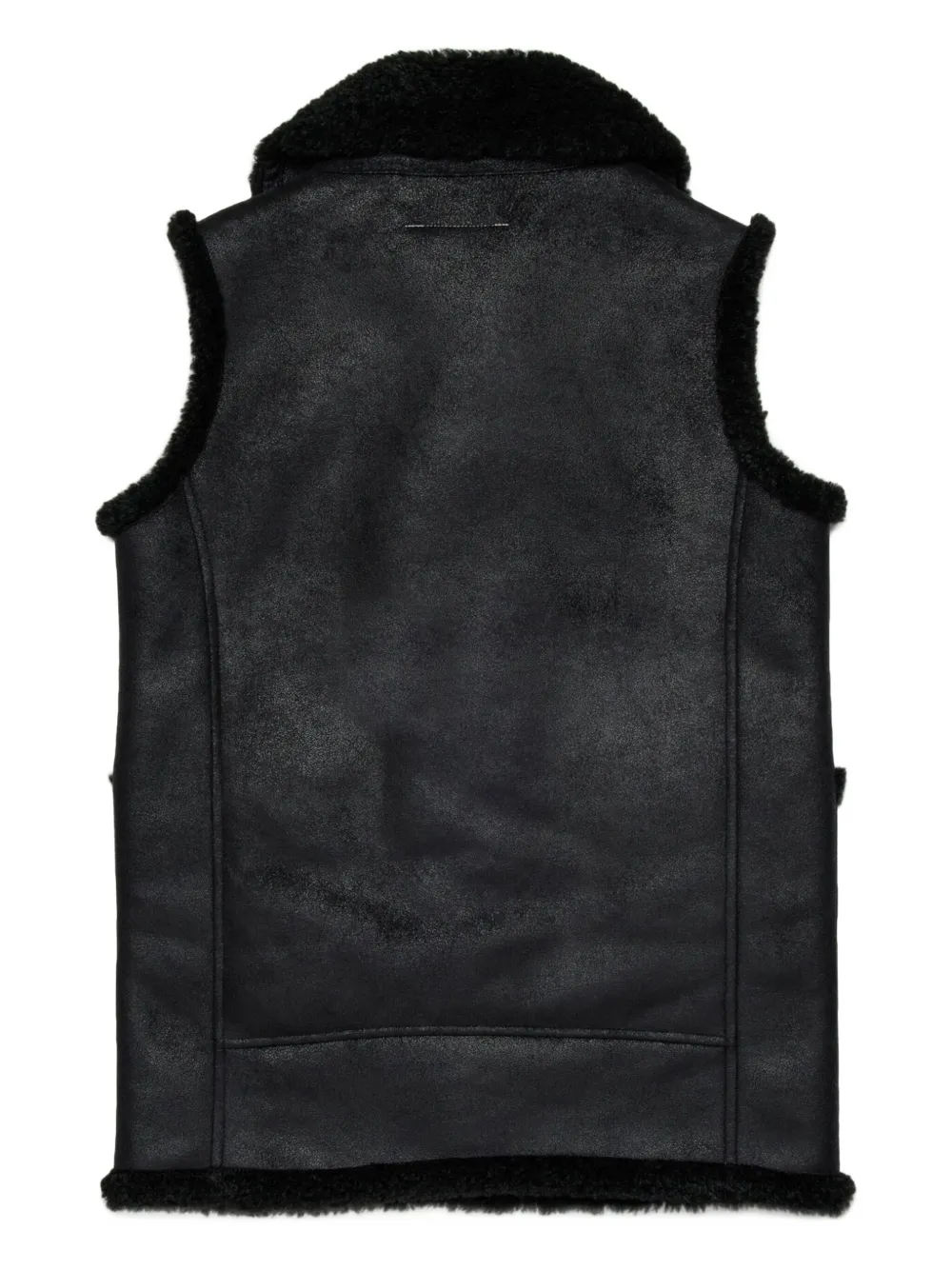 MM6 Maison Margiela Kids Gilet met logo-applicatie Zwart