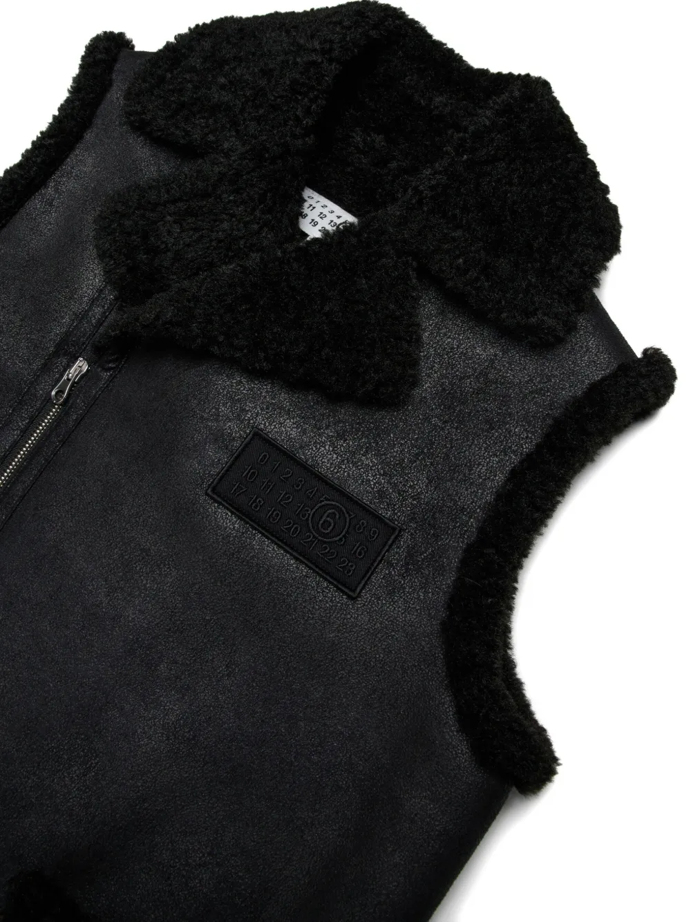 MM6 Maison Margiela Kids Gilet met logo-applicatie Zwart