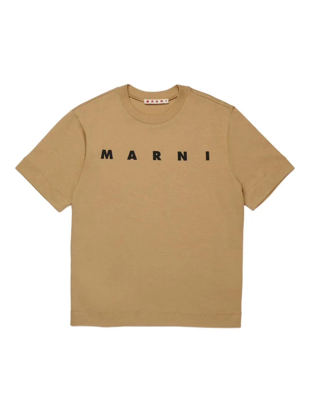 Marni Kids Katoenen T-shirt Beige