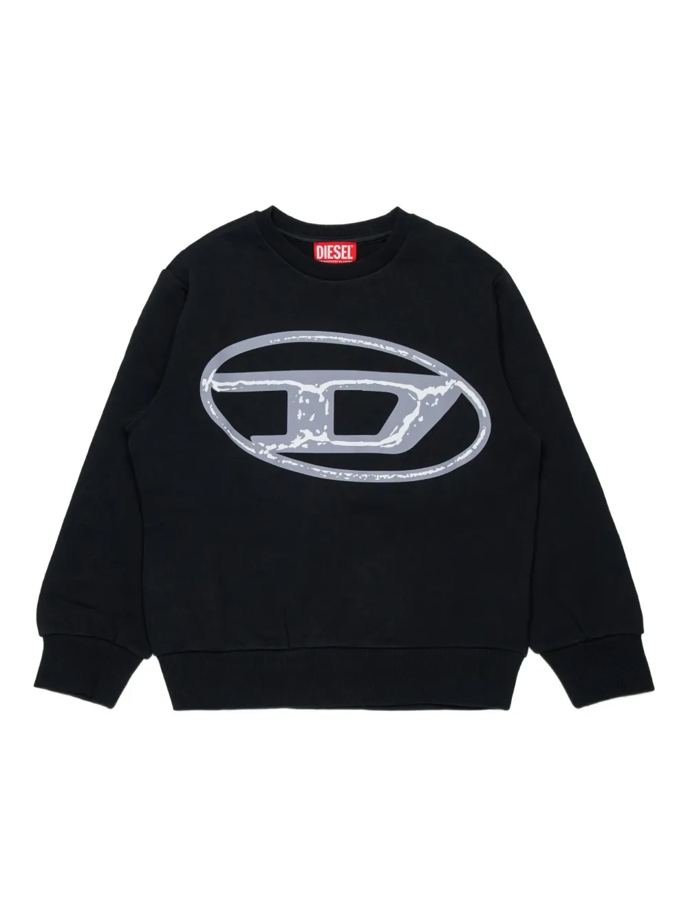Diesel Kids logo-print sweatshirt Zwart