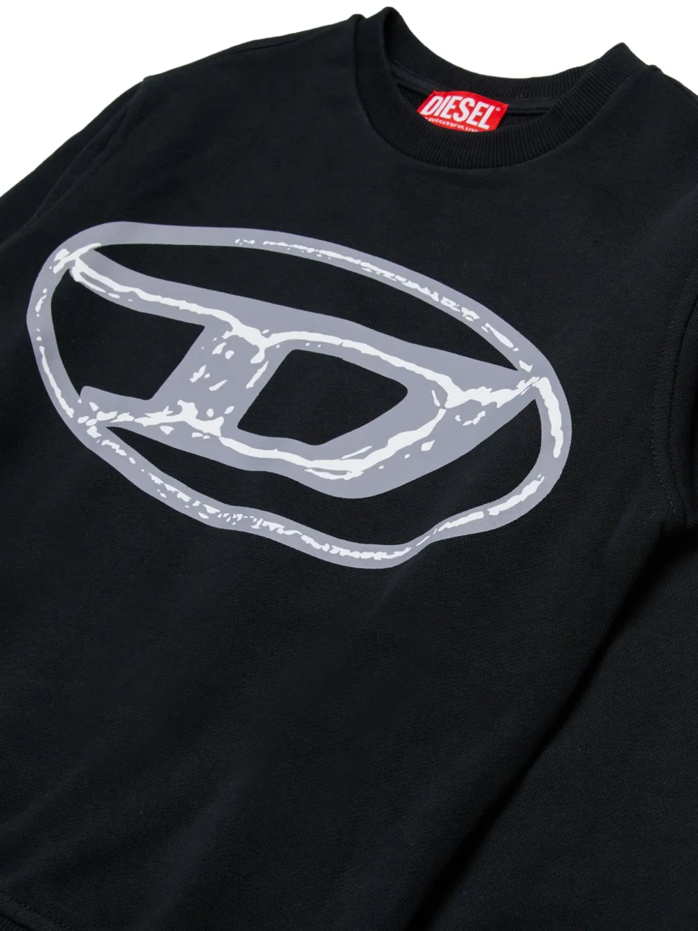 Diesel Kids logo-print sweatshirt Zwart