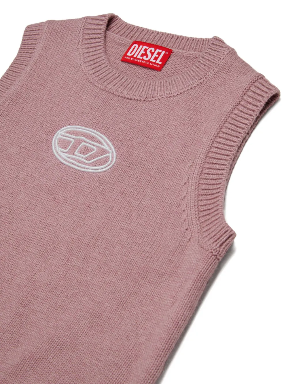 Diesel Kids Top met geborduurd logo Roze