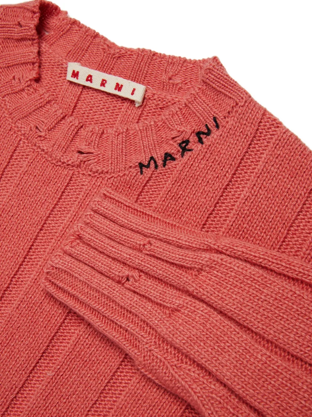 Marni Kids Trui met geborduurd logo Rood