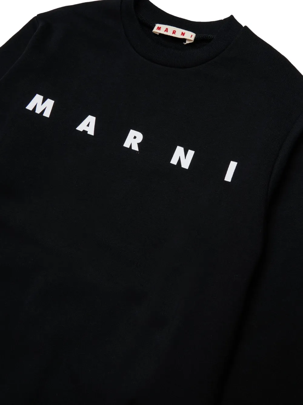 Marni Kids logo-print sweatshirt Zwart
