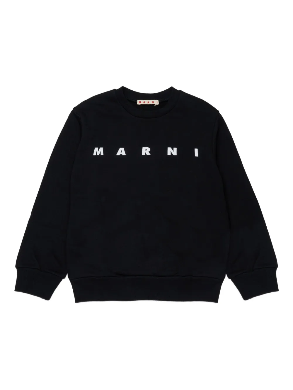 Marni Kids logo-print sweatshirt Zwart