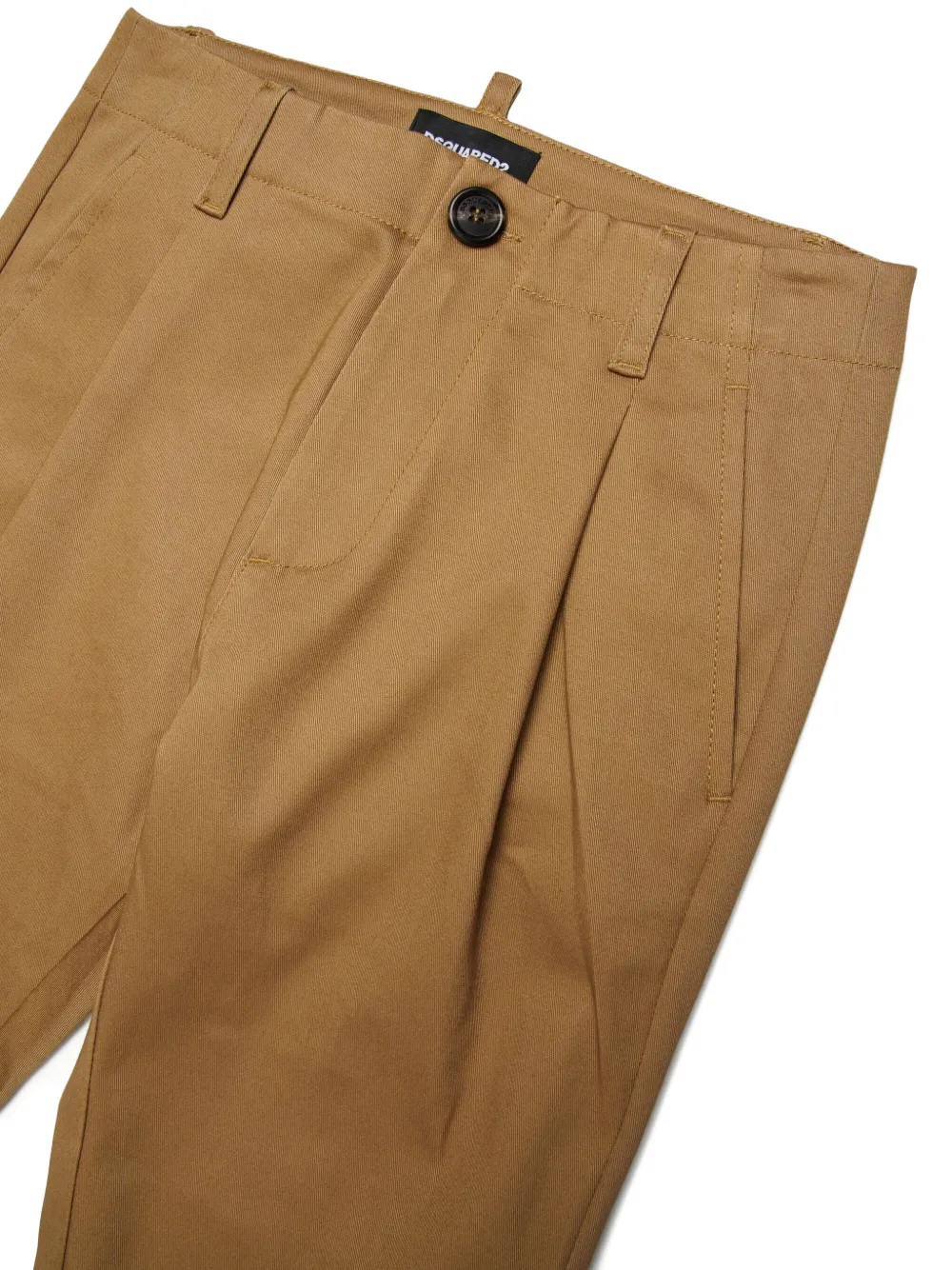 DSQUARED2 KIDS Broek met geborduurd logo Beige