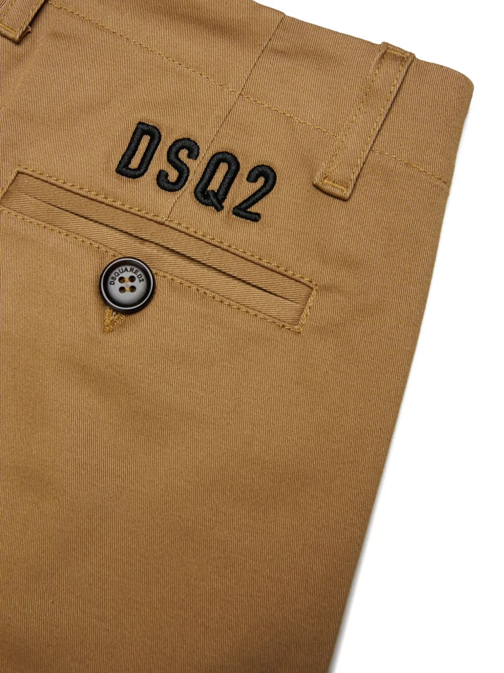 DSQUARED2 KIDS Broek met geborduurd logo Beige