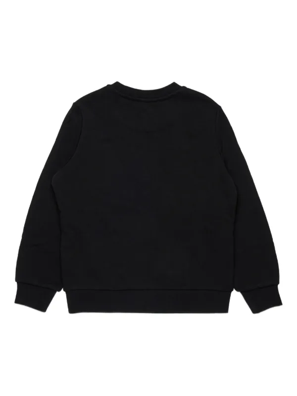 DIESEL Dロゴ スウェット　ブラック Diesel Kids Oval D ロゴ スウェットシャツ | ブラック | FARFETCH JP