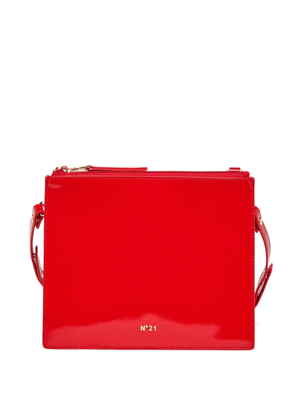 Nº21 Kids zip-top strap bag - レッド Nº21 Kids zip-top strap bag - レッド
