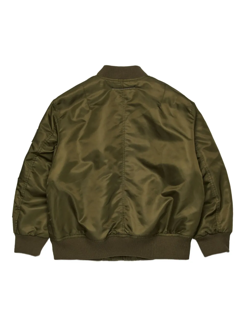 MM6 Maison Margiela Kids Bomberjack met logoplakkaat Groen