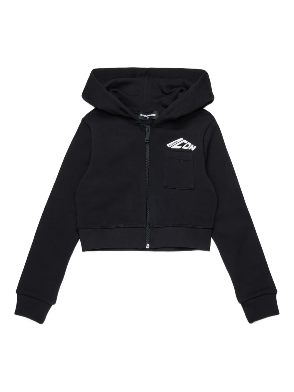 DSQUARED2 KIDS Hoodie met rits Zwart