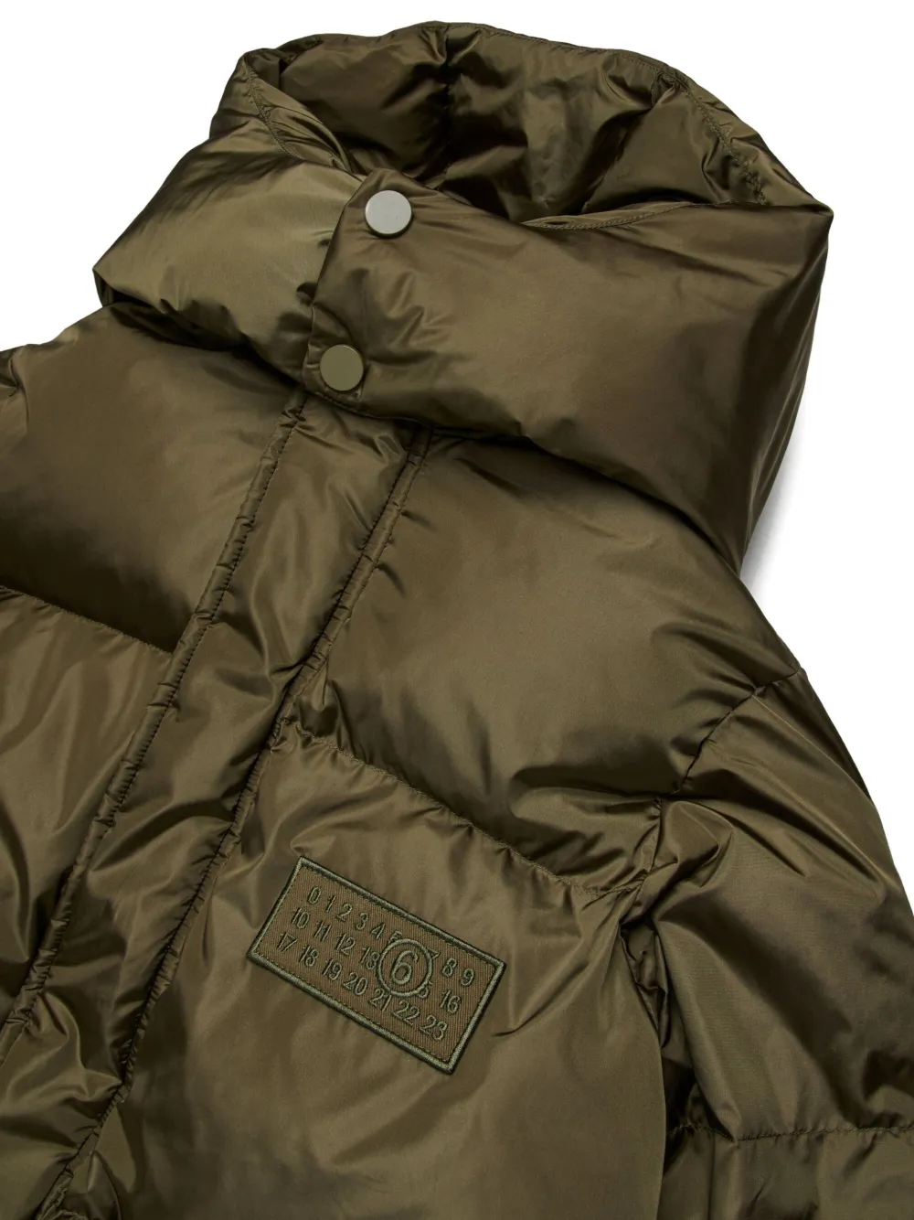 MM6 Maison Margiela Kids Jas met logo-patch Groen