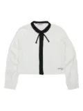 Nº21 Kids neck tie shirt - White