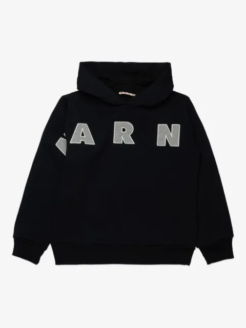 Marni Kids hoodie con aplique del logo